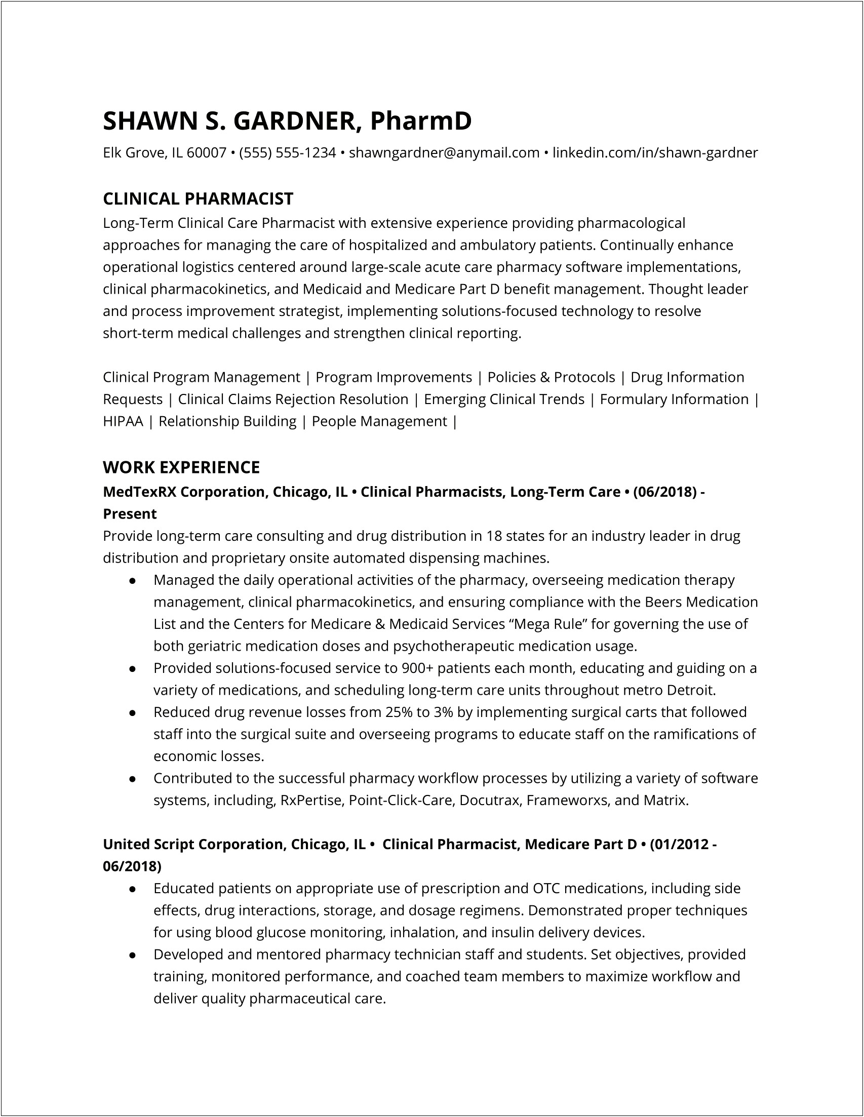 Qa Specialist Job Description Pharma Resume