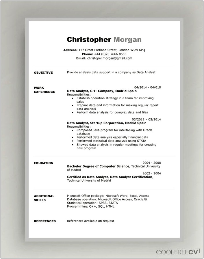 Qualifications Sample Resume Ms Office Proficiency