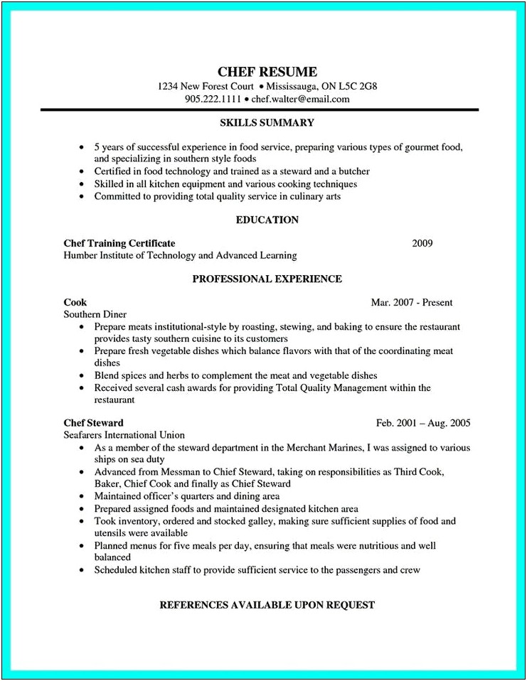 Quality Assurance Manager For Fresh Produce Resume