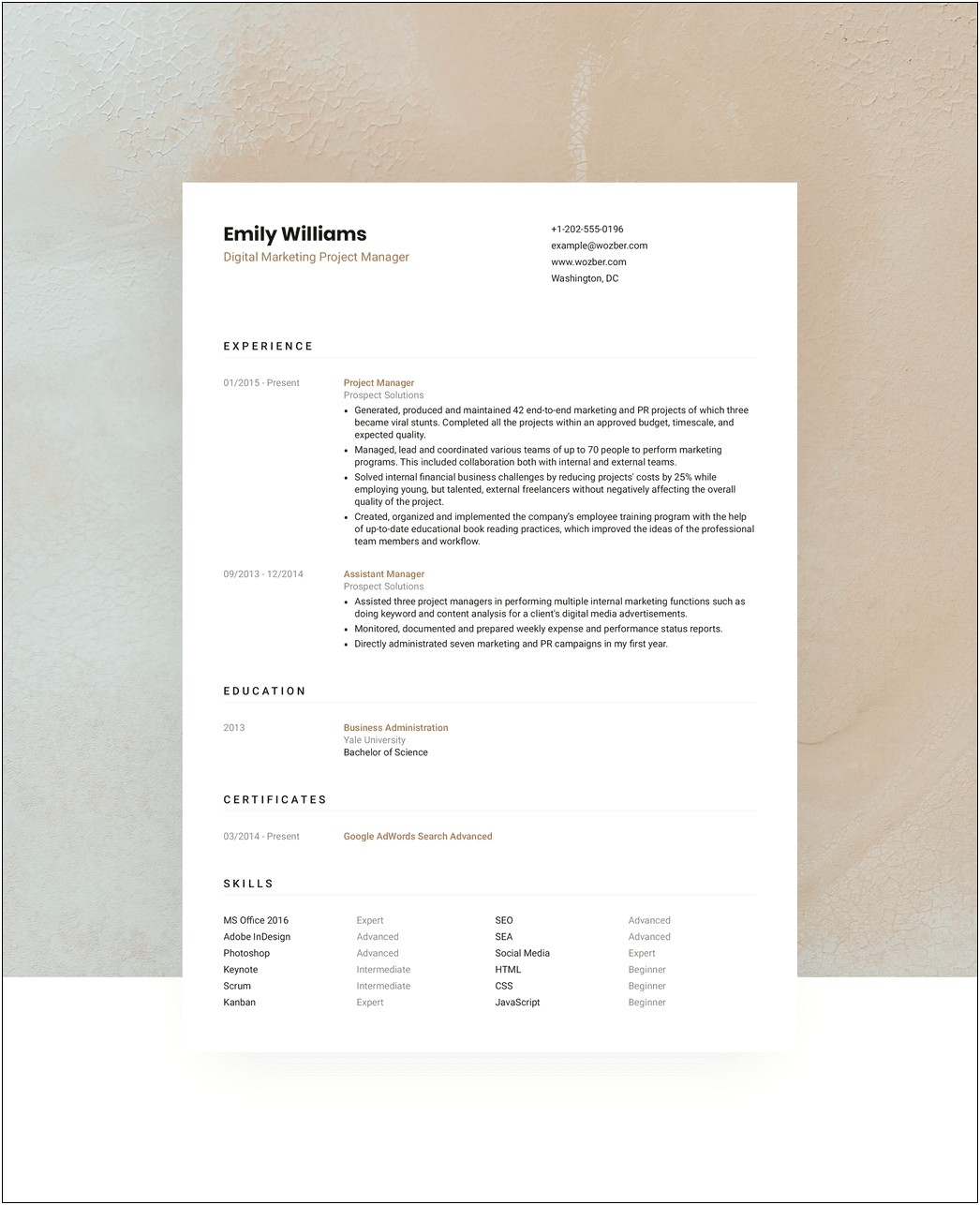 Quickly Make A Great Free Resume