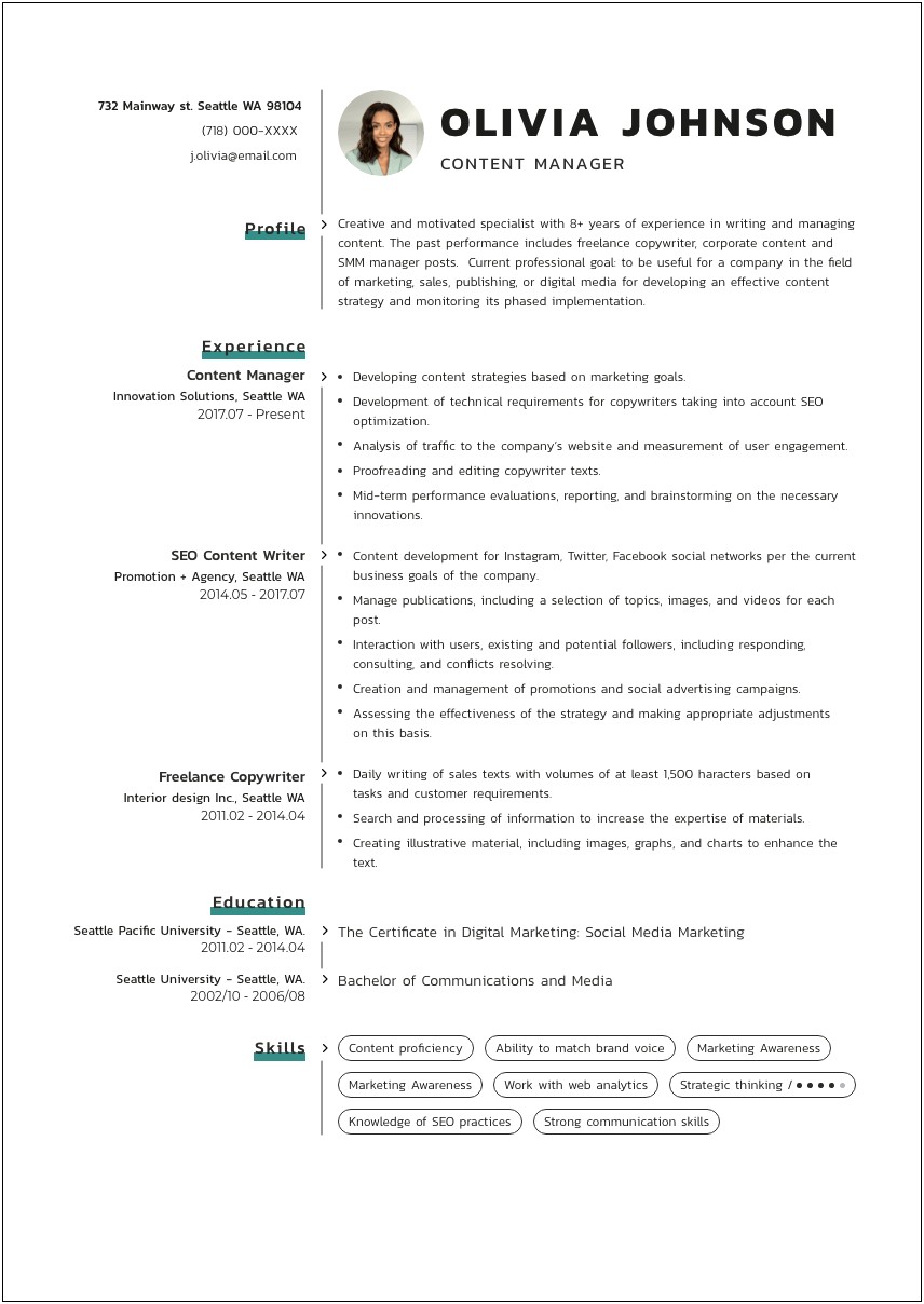 Real Estate Experience On A Resume