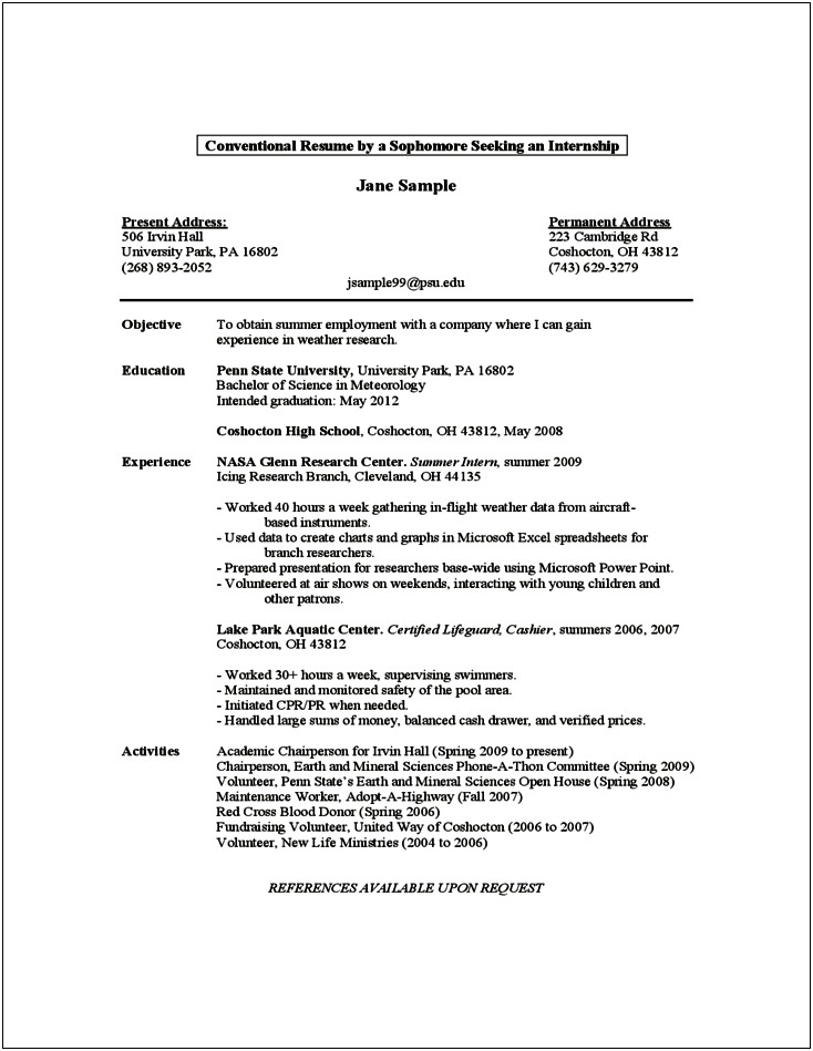 Red Cross Volunteer Work On Resume