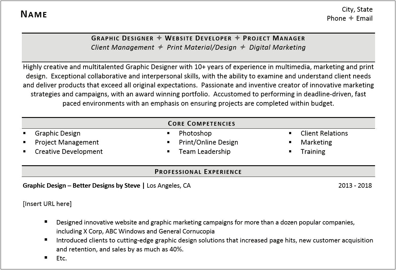 Representing Freelance Work On A Resume