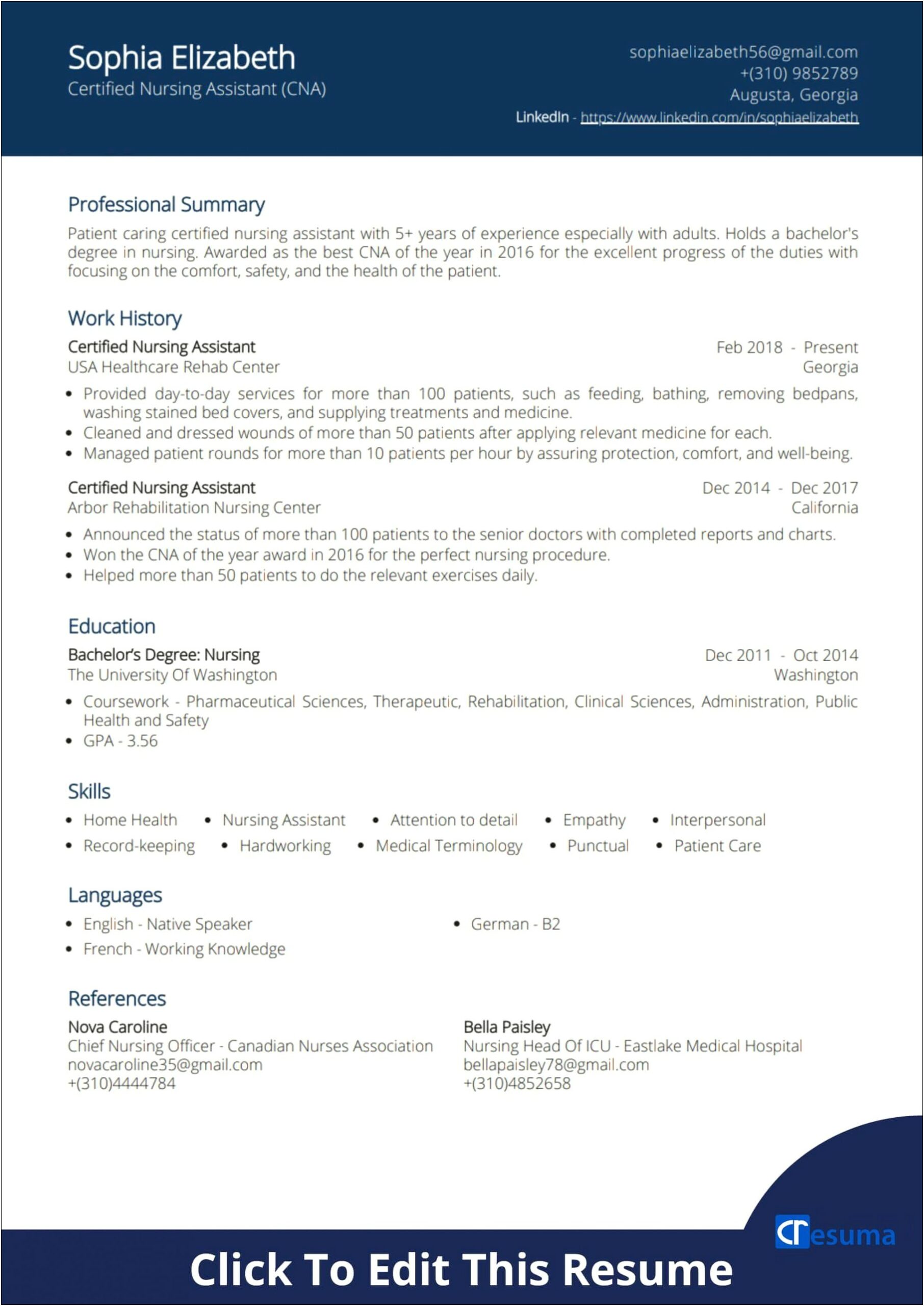 Resident Advisor Resume Sample For Medical