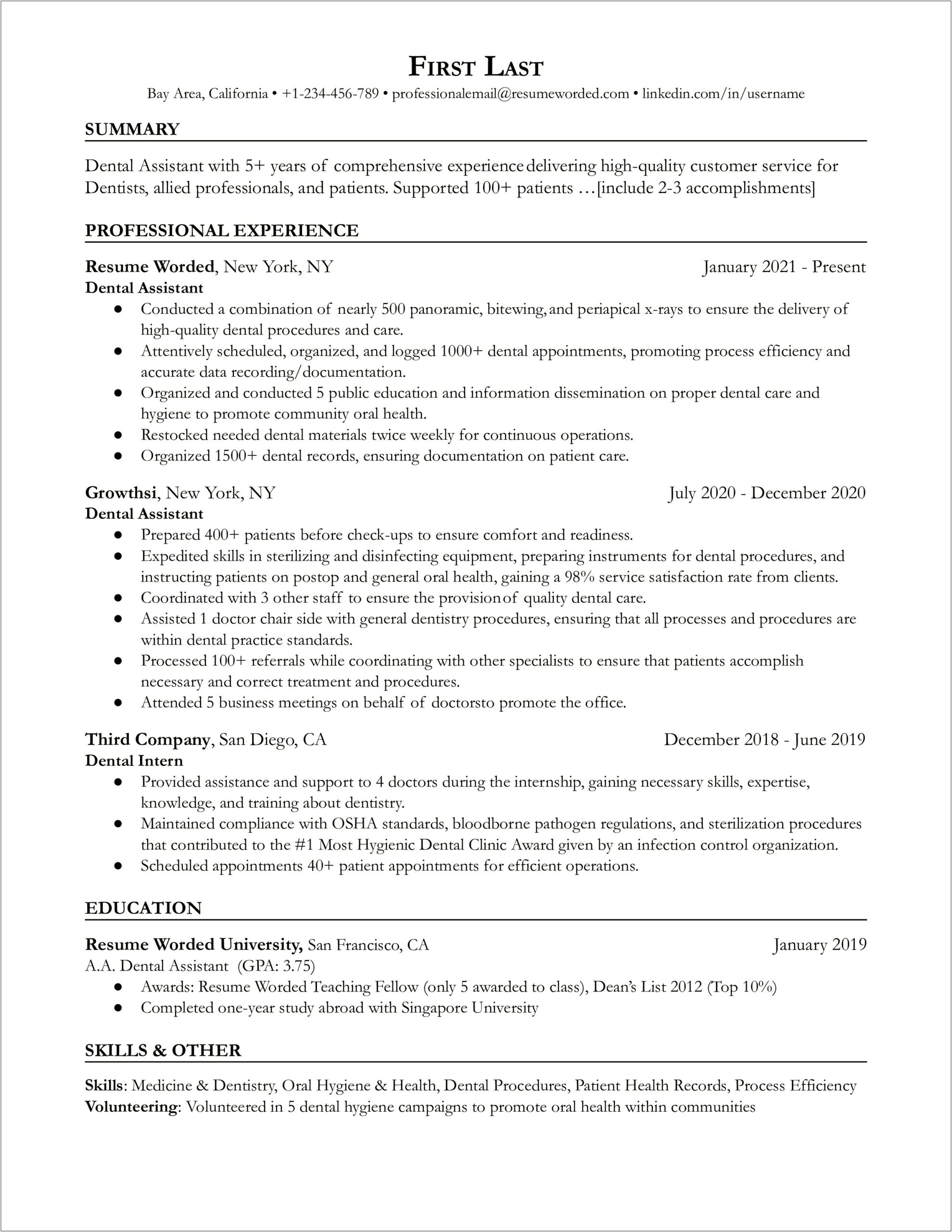 Restorative Nursing Assistant Job Description Resume