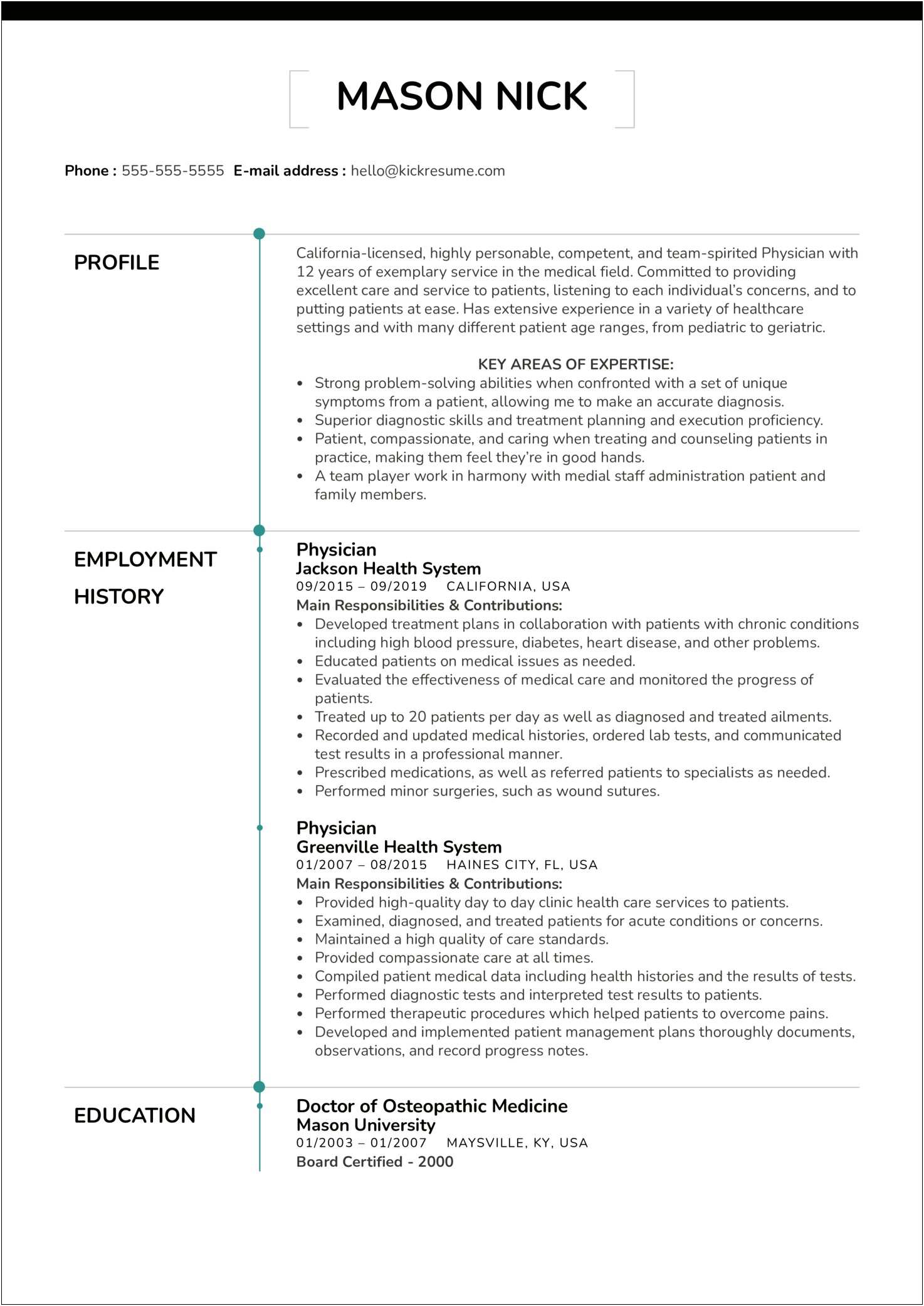 Resume Core Competencies Examples For Medical Field