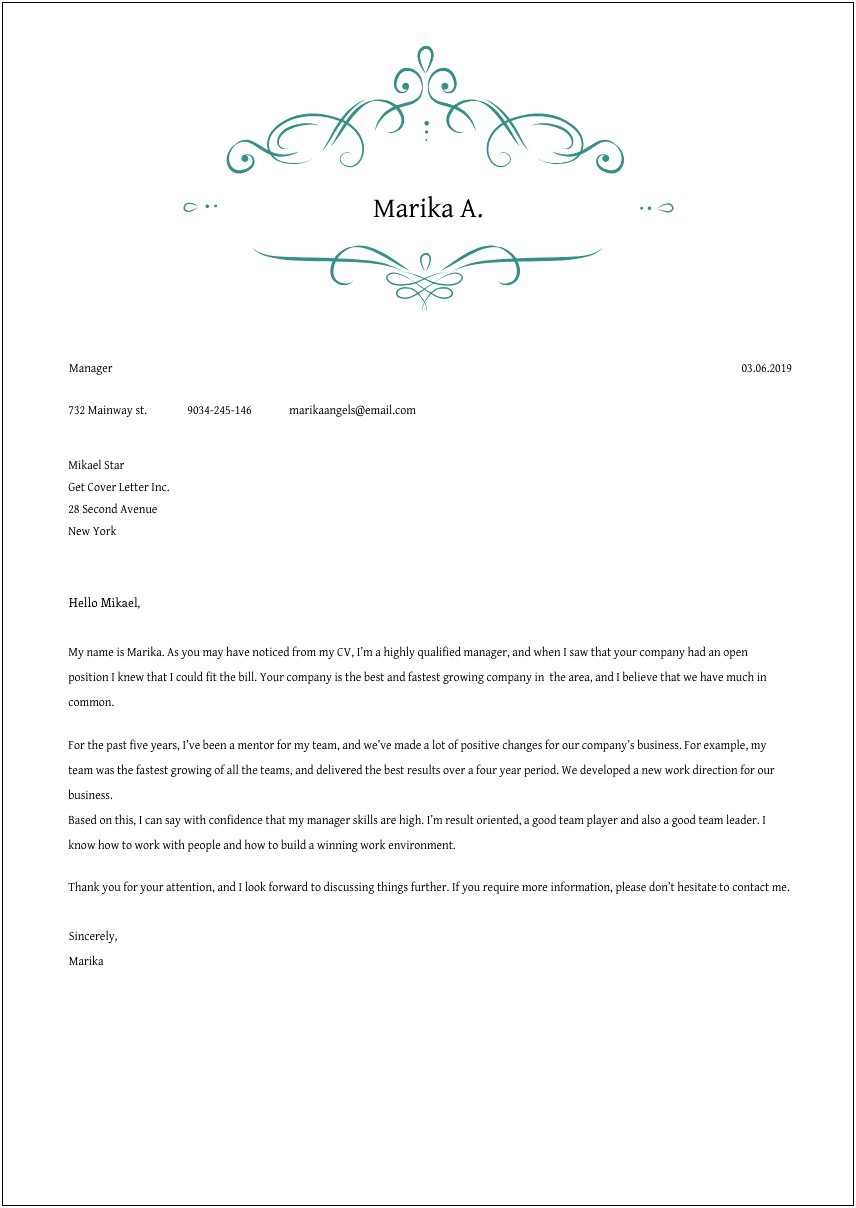 Resume Cover Letter For Janitor Position