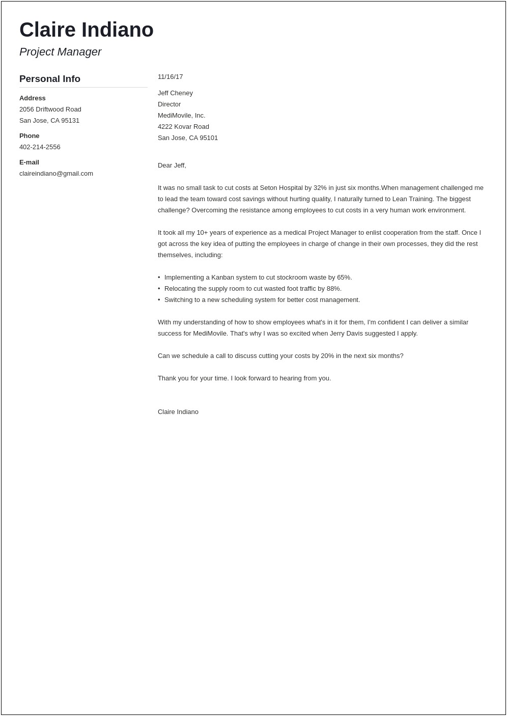 Resume Cover Letter For No Experience