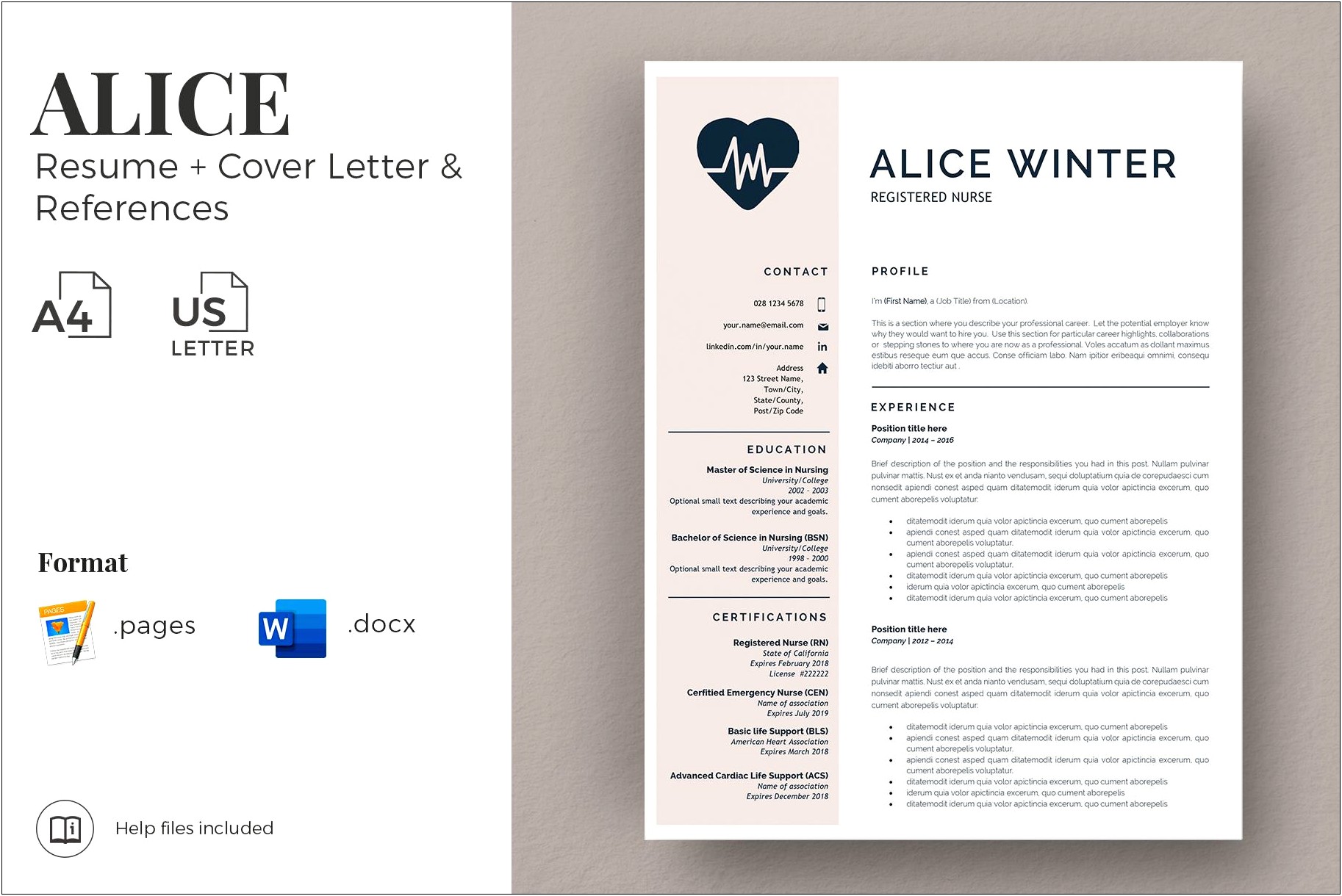 Resume Cover Letter Registered Nurse Example