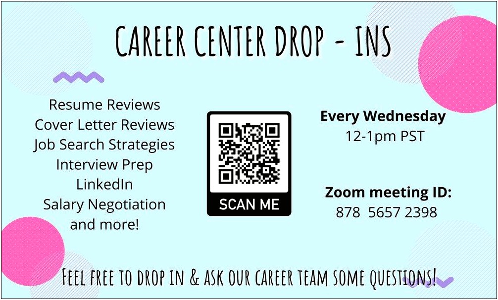Resume & Cover Letter Review Drop In