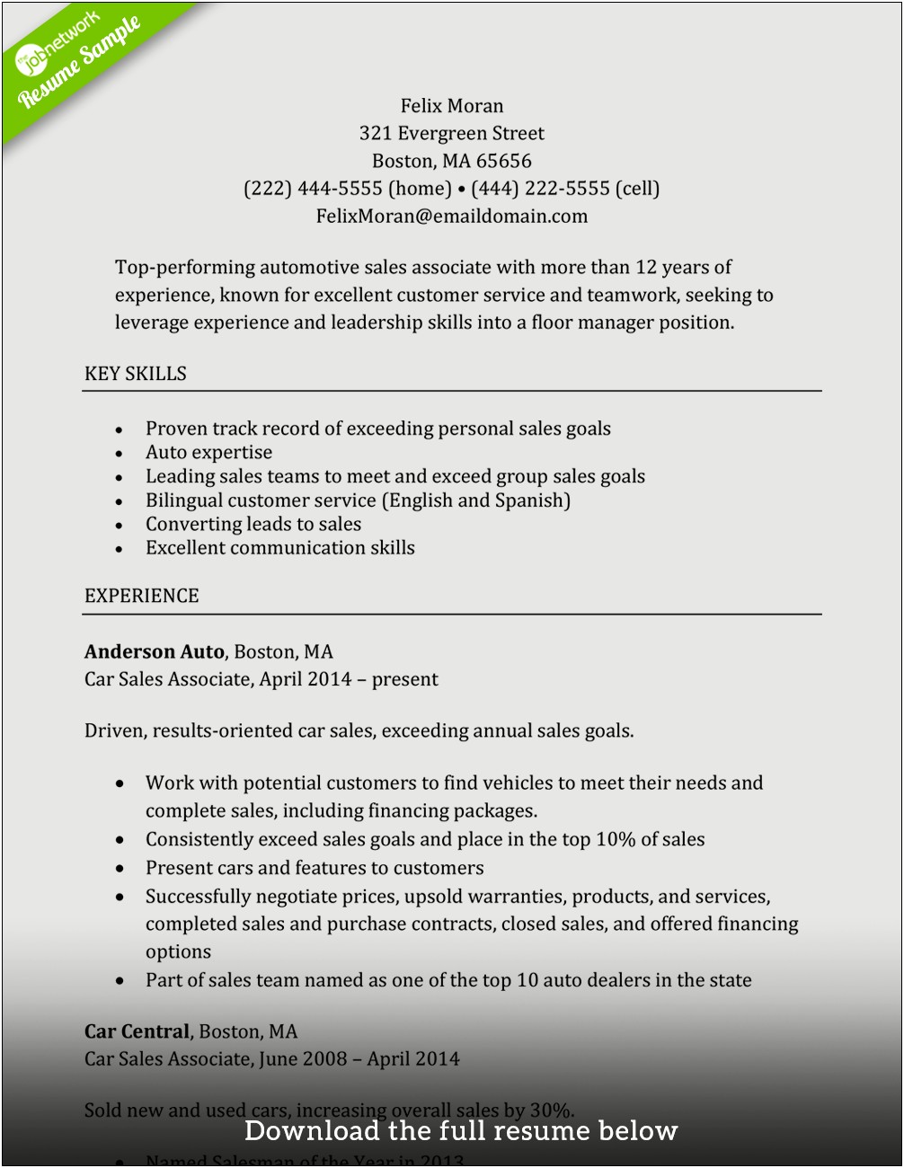 Resume Example For Police Service Aide