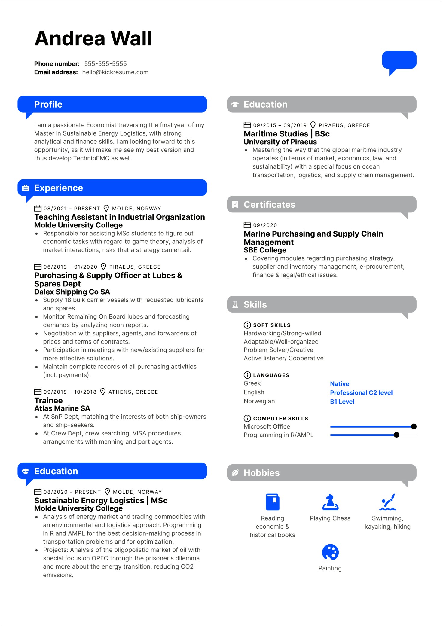 Resume Example For Suppy Chain Managment