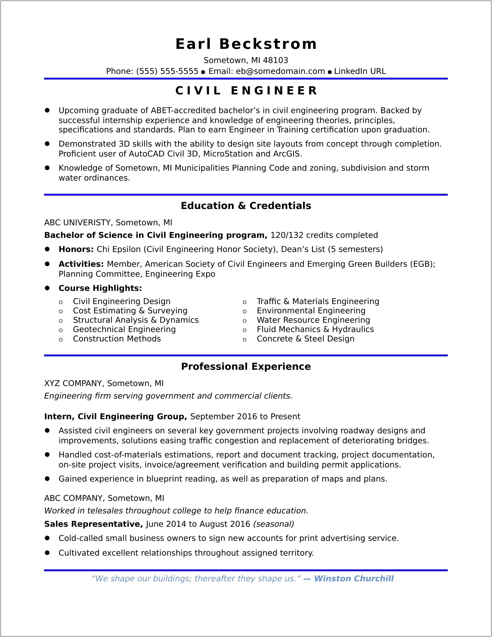 Resume Example Women Owned Business Construction