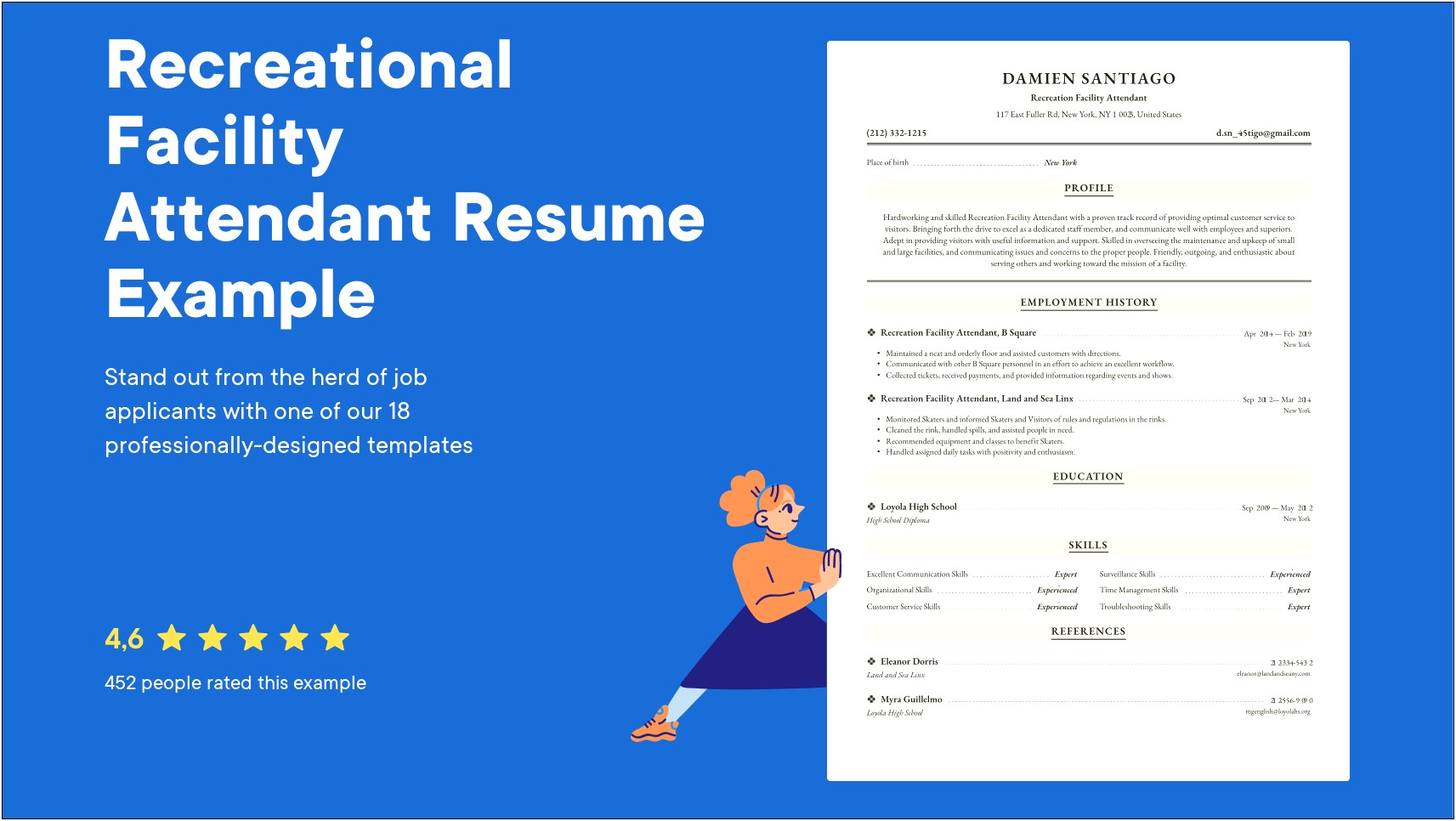 Resume Examples For An Arcade Attendant