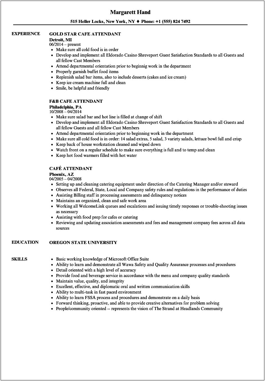 Resume Examples For First Job Ice Cream