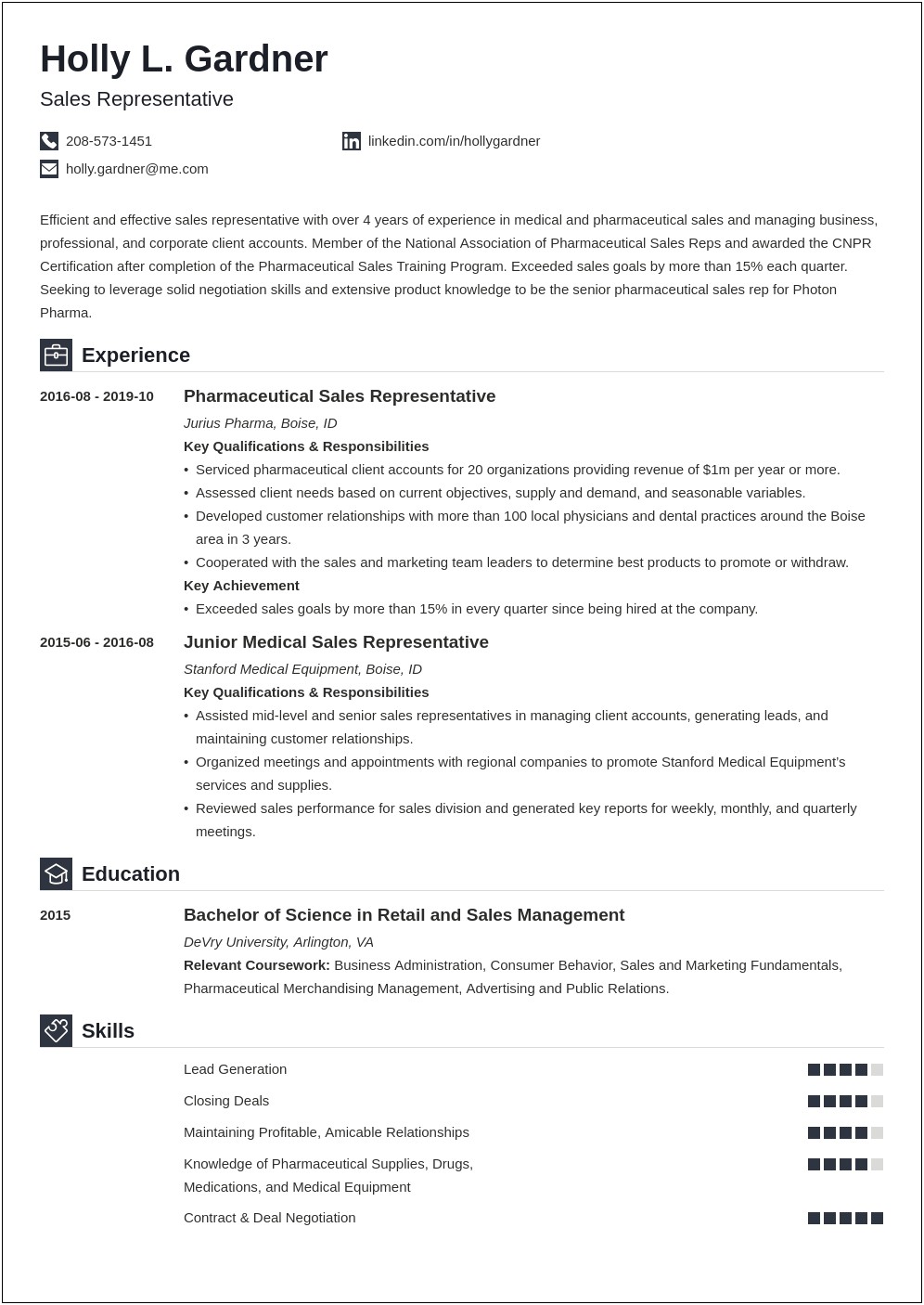 Resume Examples For Student Account Representatives