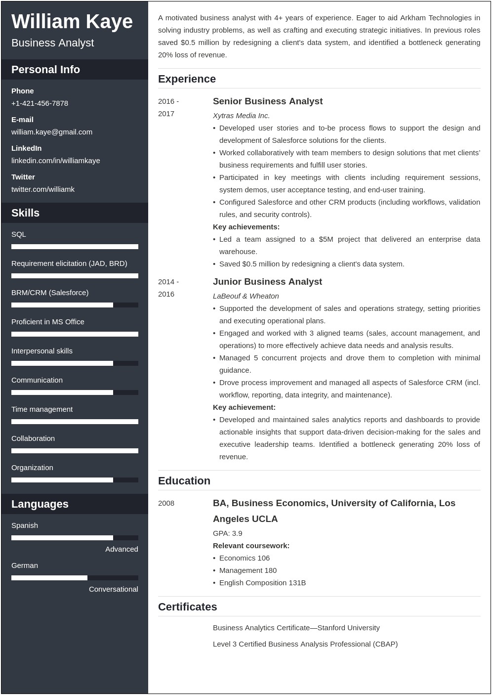 Resume Examples Many Roles In One Company