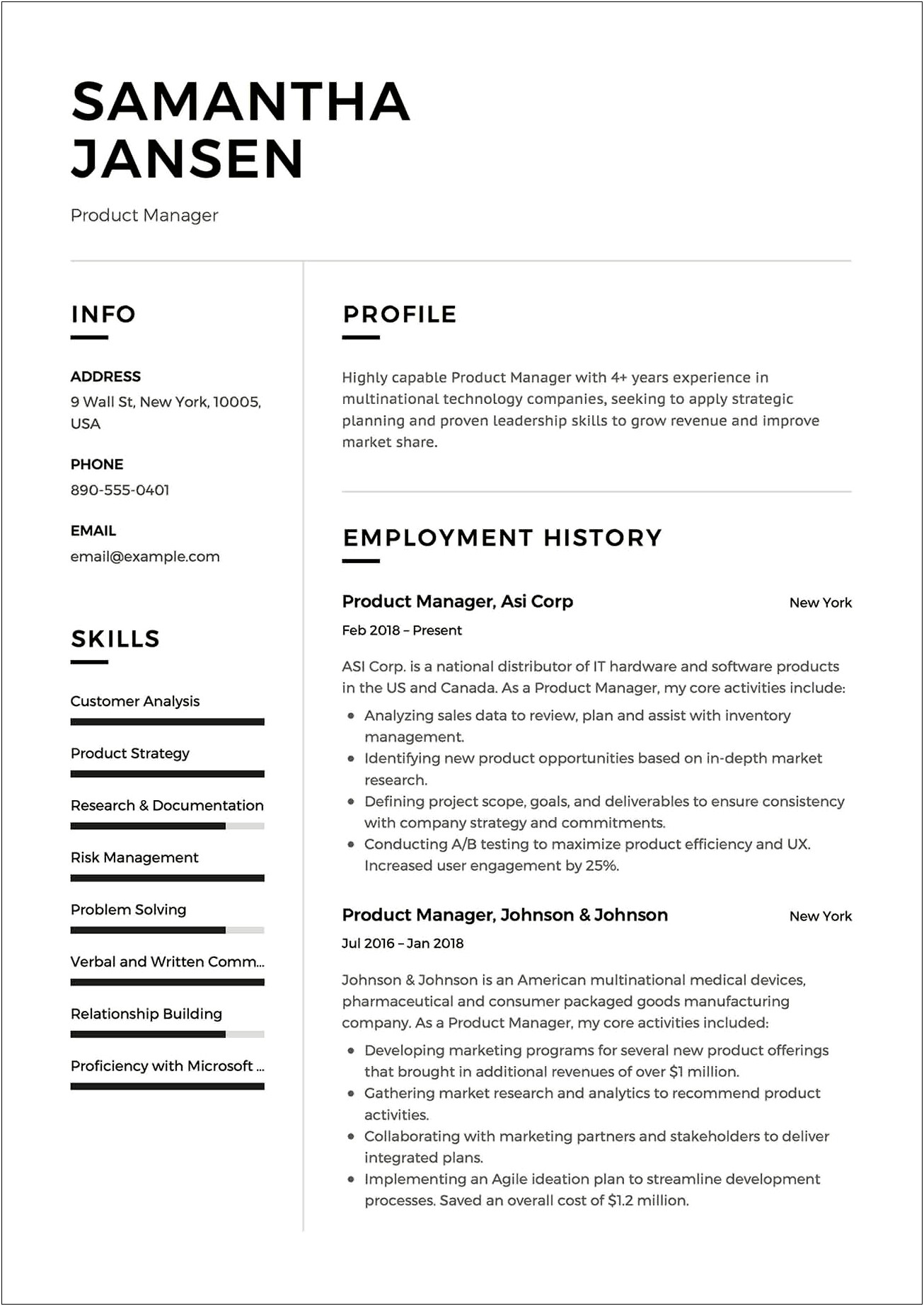 Resume Exprience Do You Put In Chornological Order