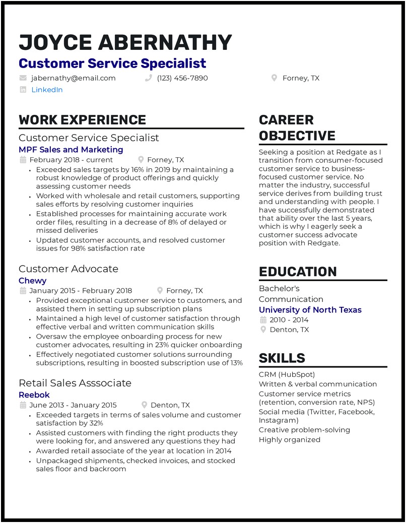 Resume For It Support No Experience