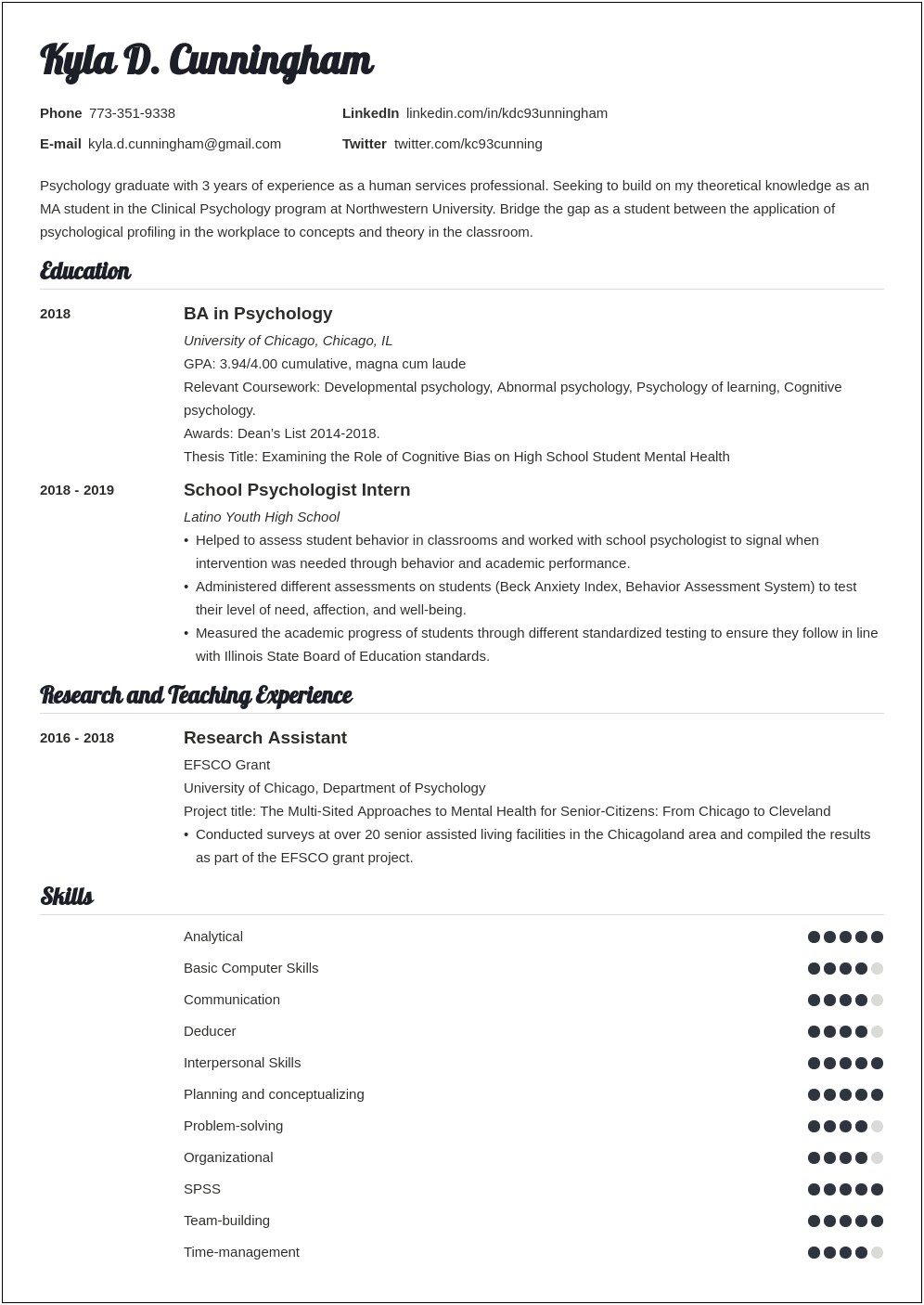 Resume For Nursing School Application Admission