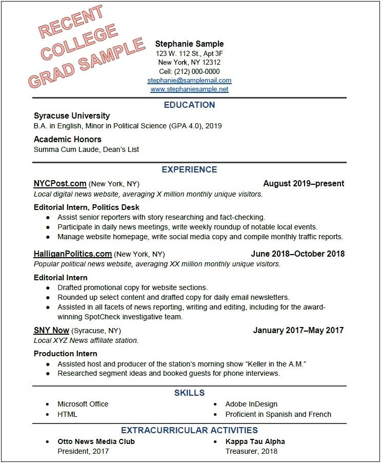 Resume For Older With Lots Teaching Experience