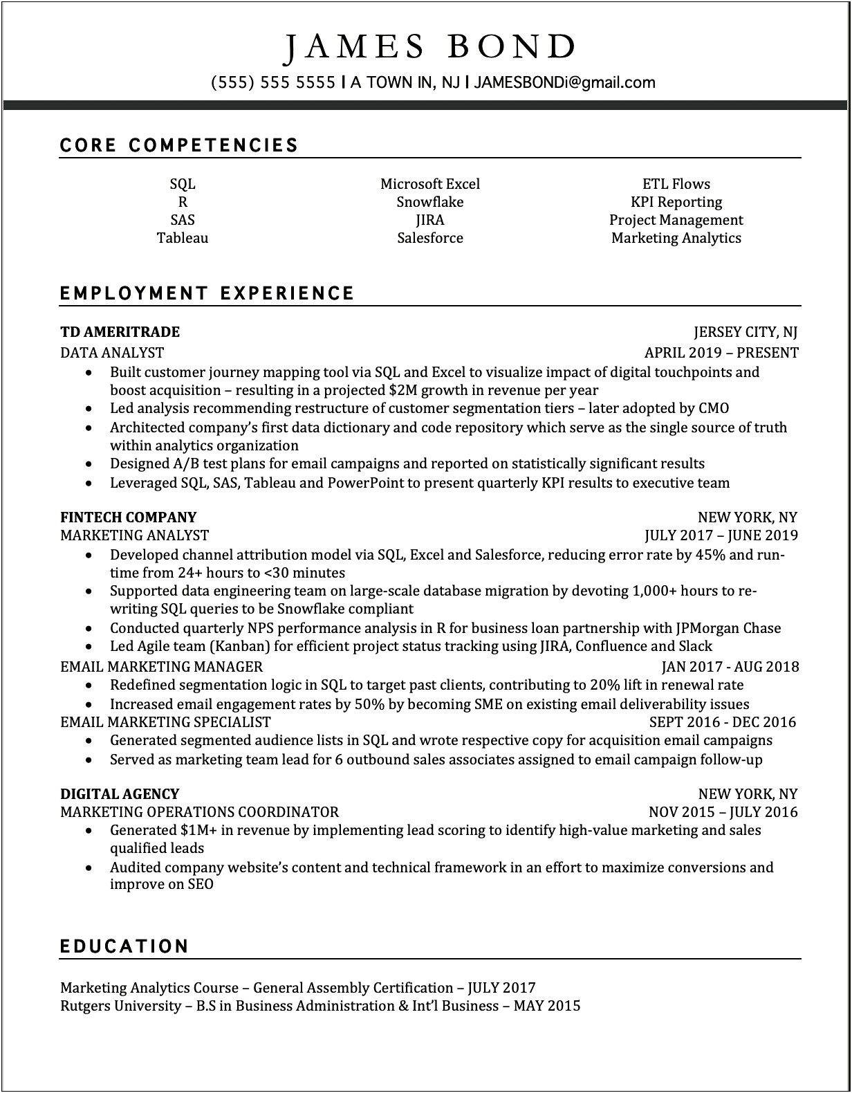 Resume For People With Multiple Jobs