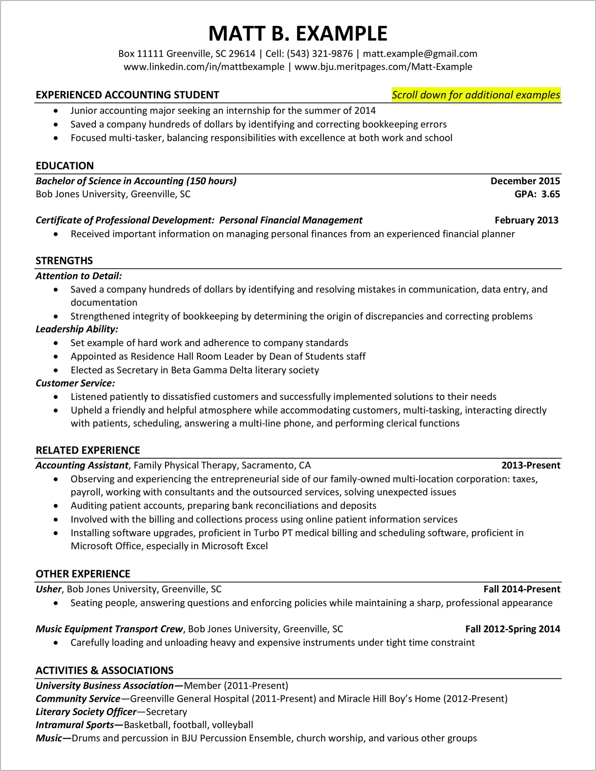 Resume For Service Crew No Experience