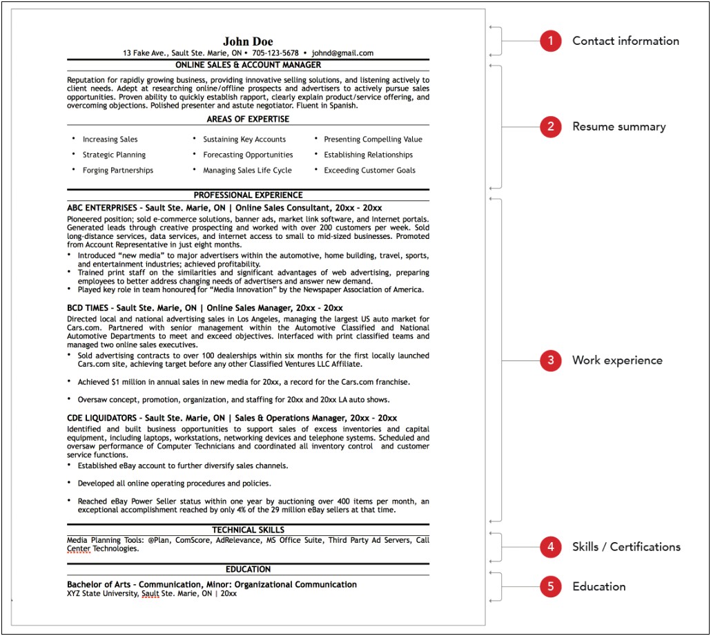 Resume For Survival Job In Canada