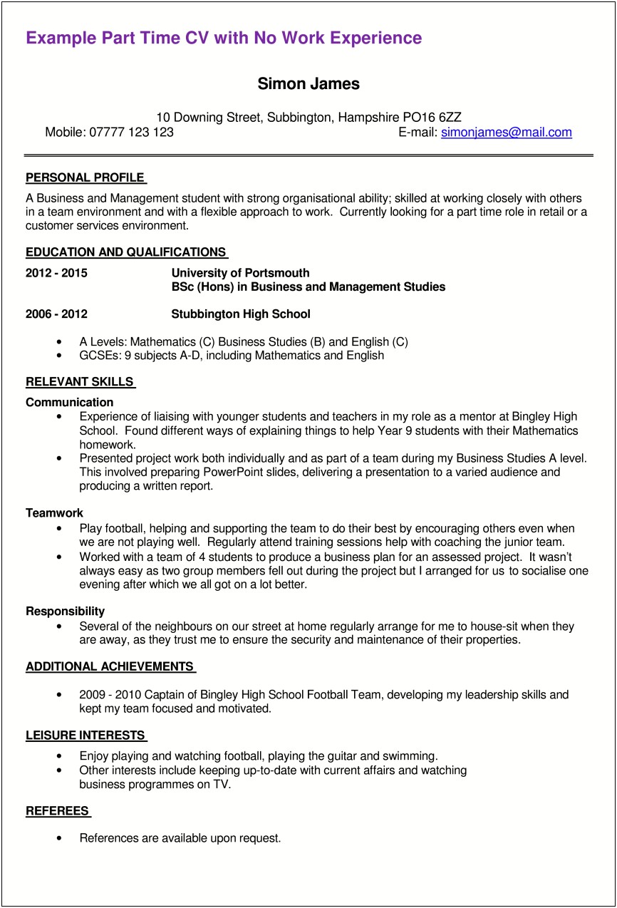 Resume For Teacher Job Free Download