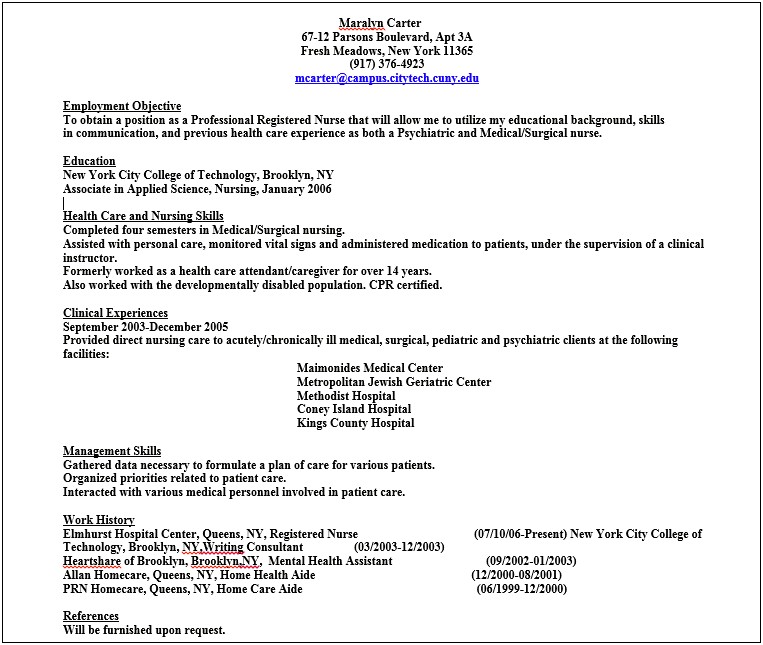 Resume For Working With Mentally Disabled