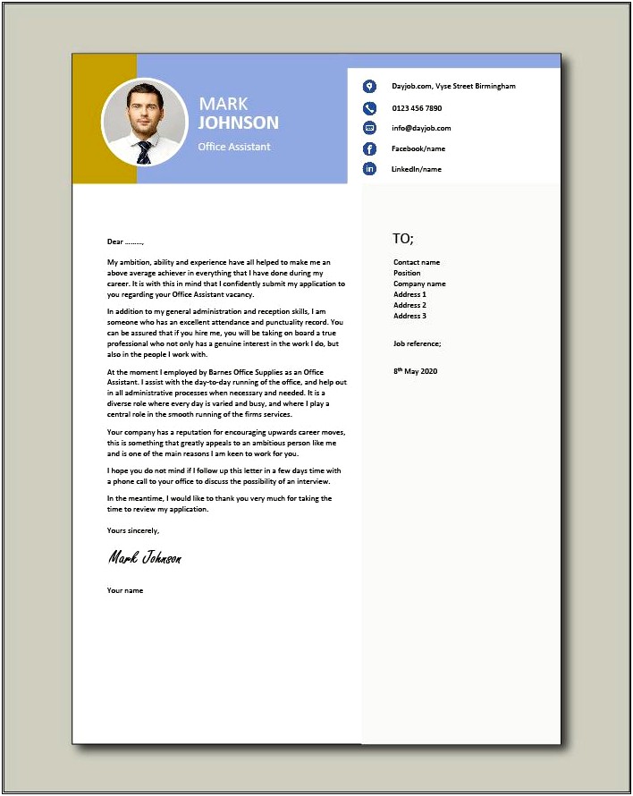 Resume Genius Administrative Assistant Cover Letter