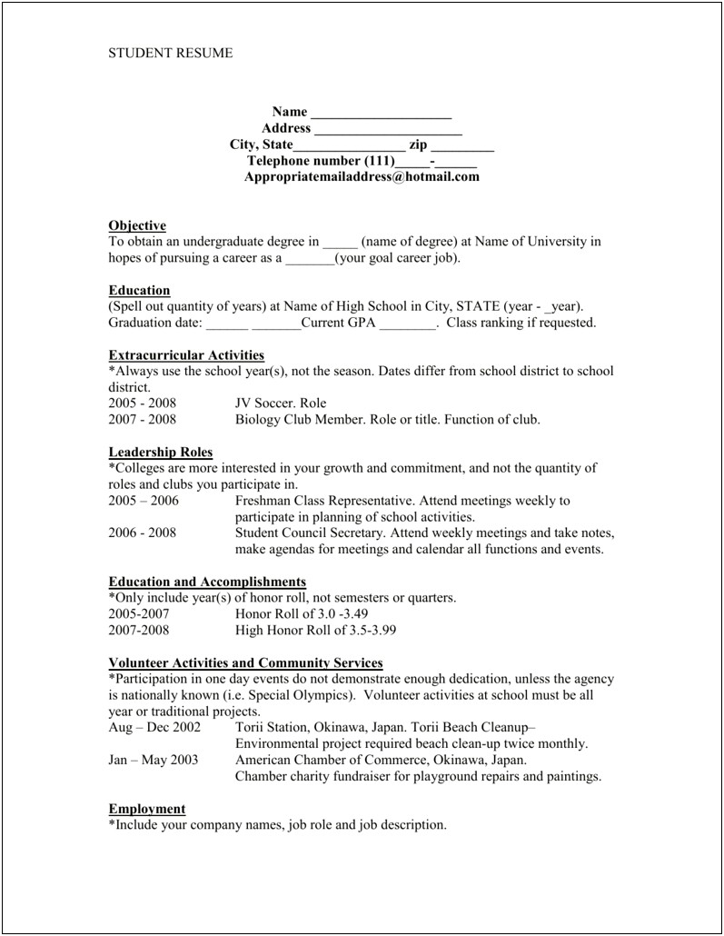 Resume High School Participation In Fundraiser