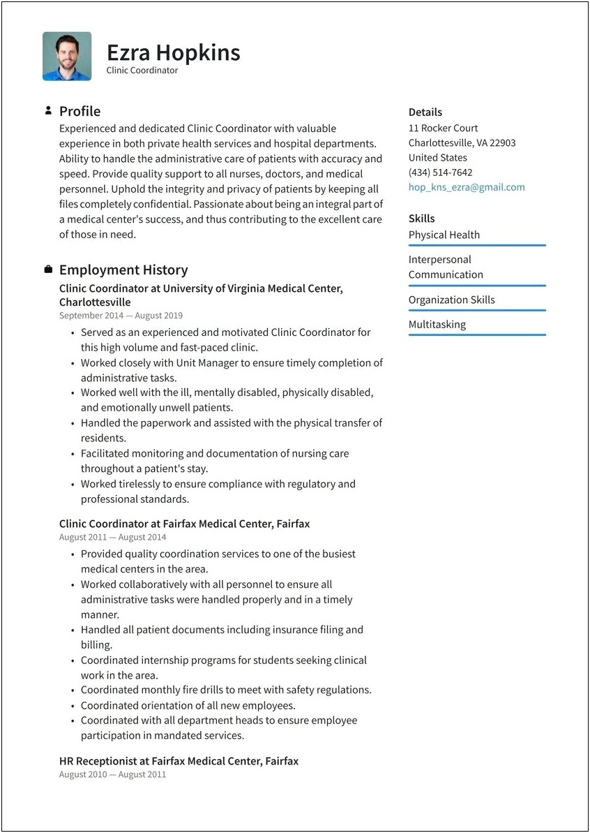 Resume Highlights For Social Work Coordination