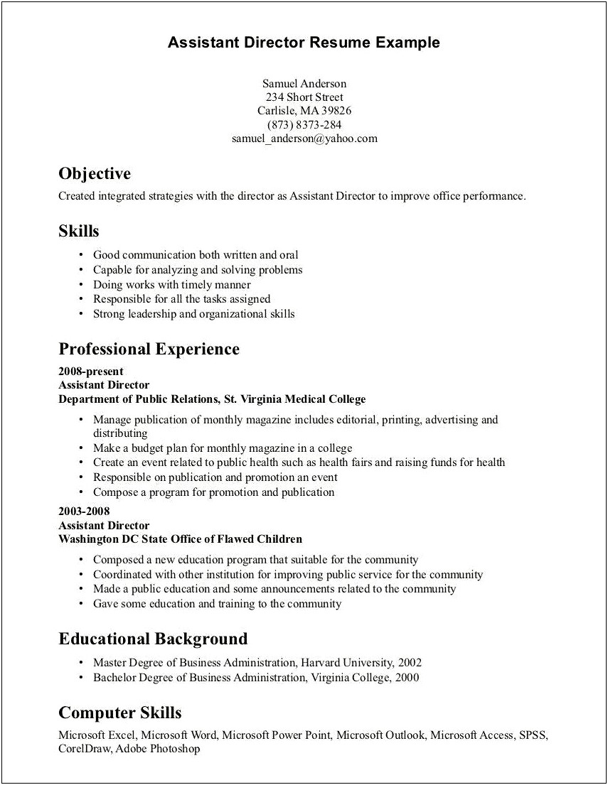 Resume Ideas For Skills And Abilities