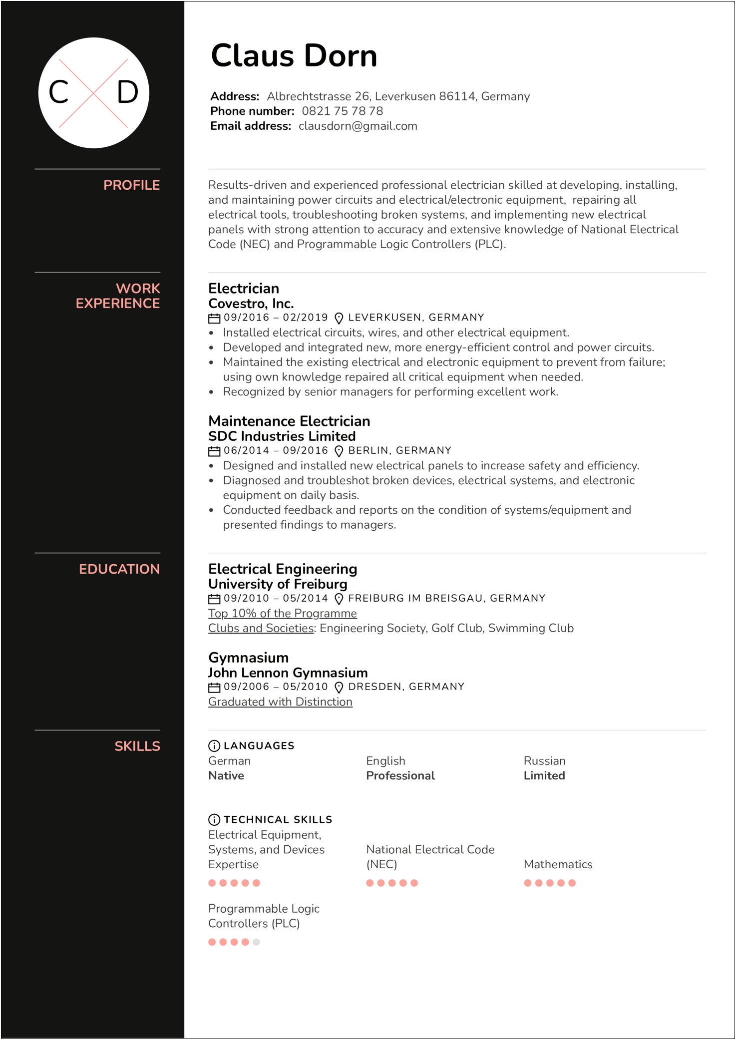 Resume Is Broken In A Job Email