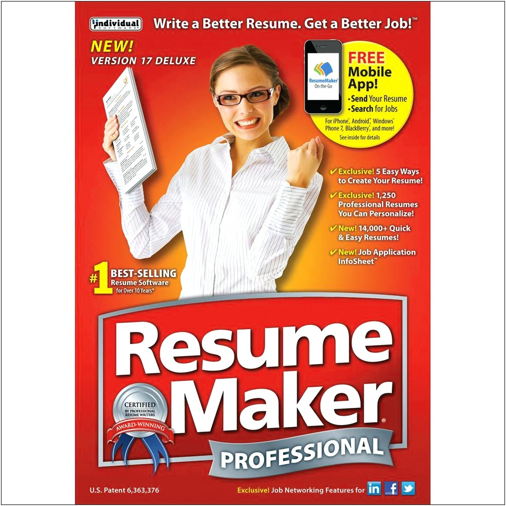 Resume Maker Professional Deluxe 17 Free Download