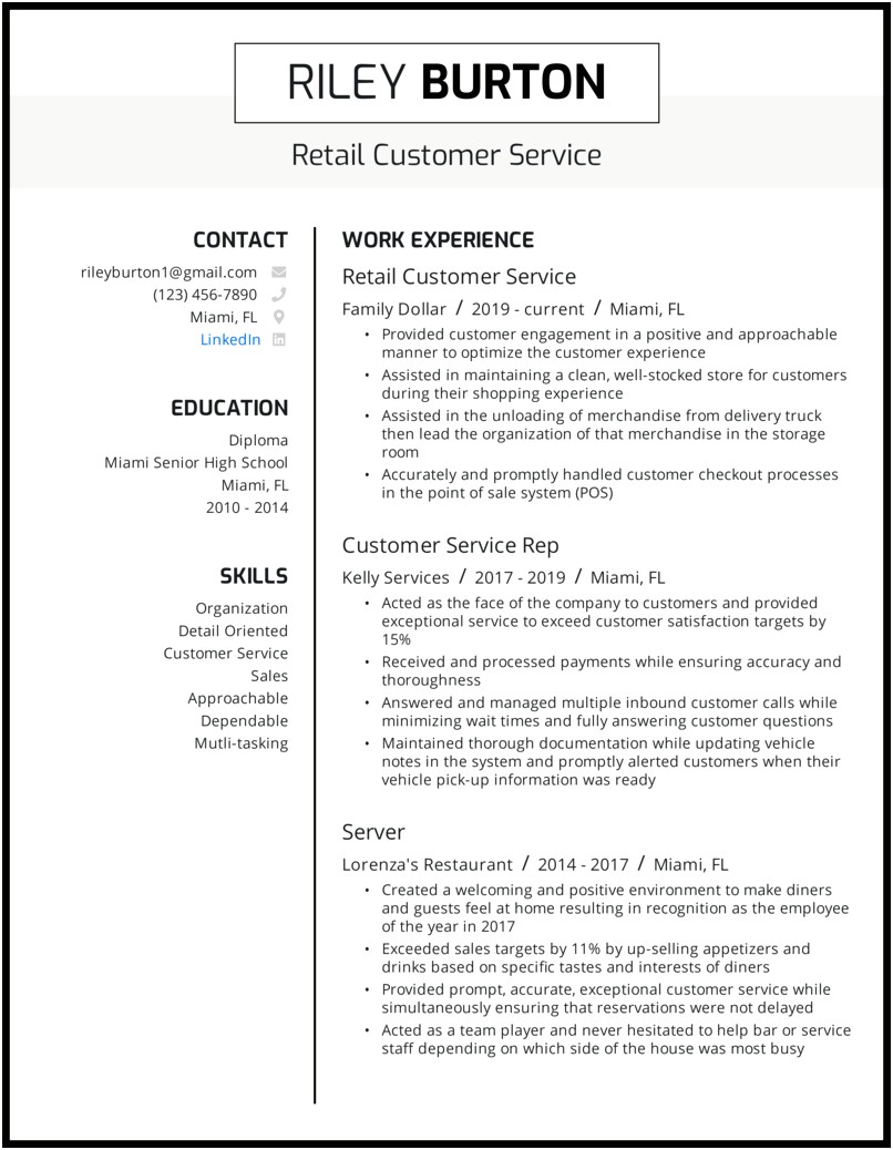 Resume Objective Examples For Any Job Store