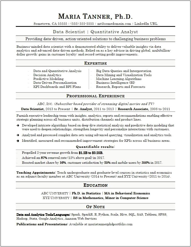 Resume Objective For A Mining Job