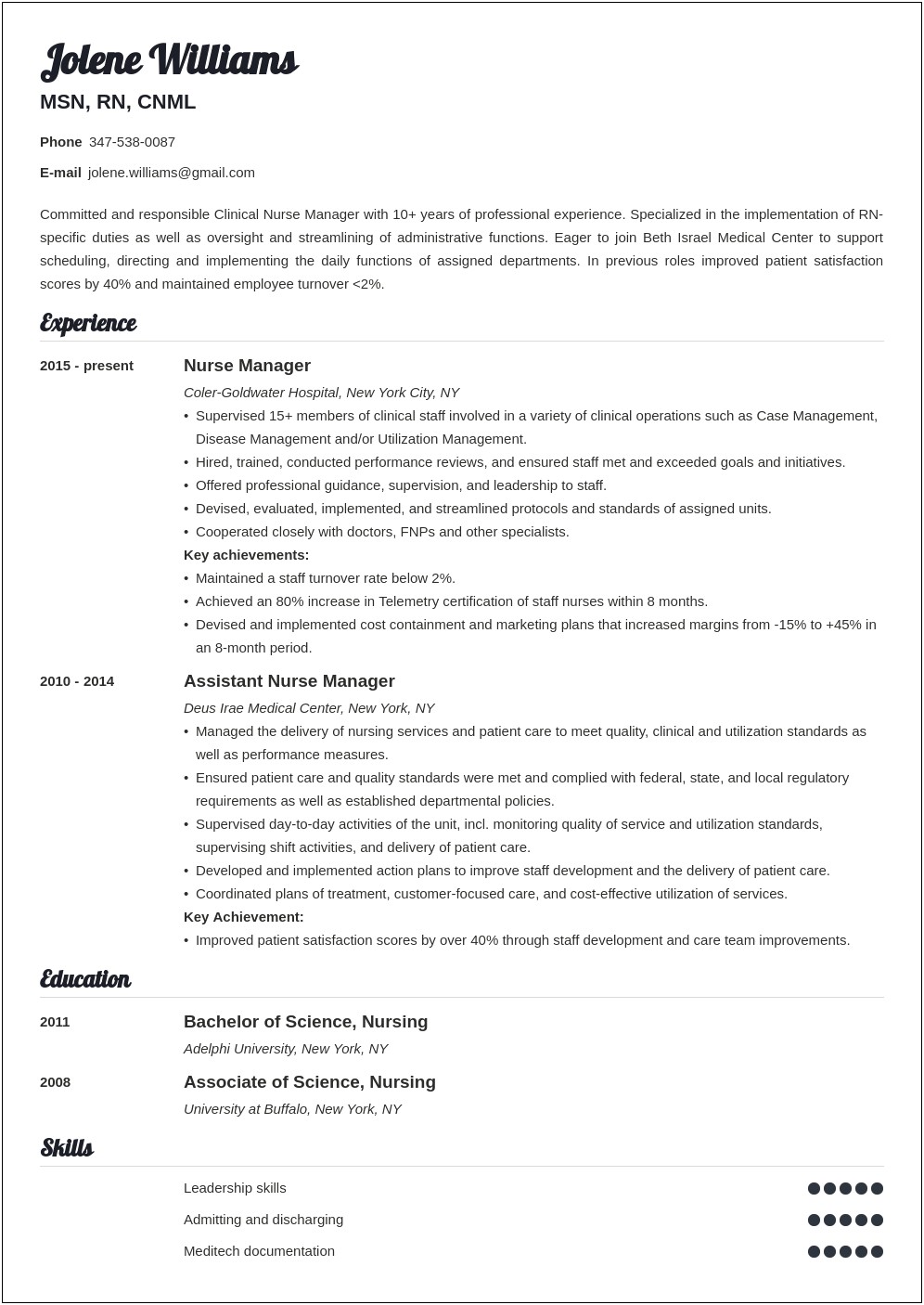 Resume Objective For Utilization Review Nurse