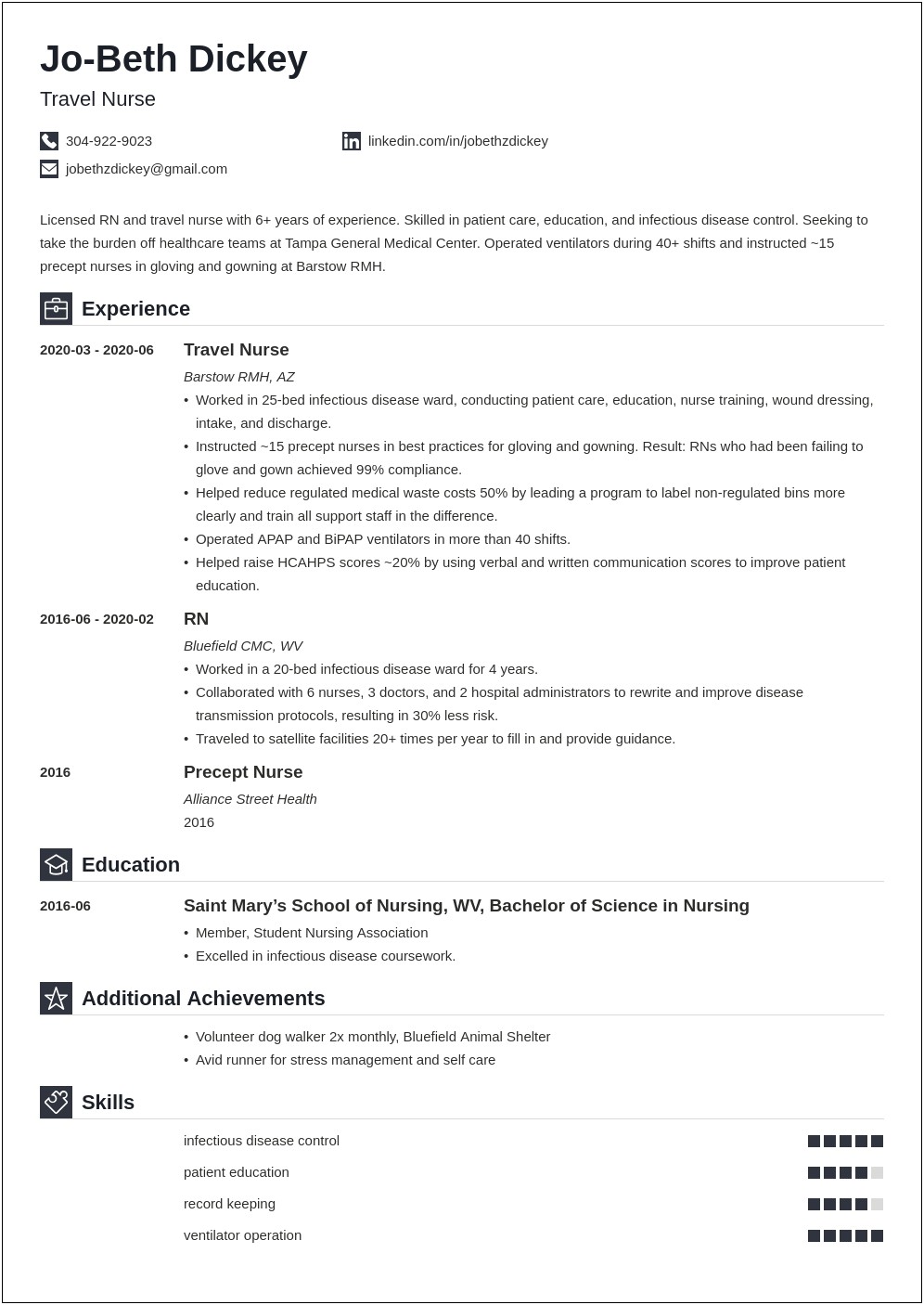 Resume Objective For Work And Travel