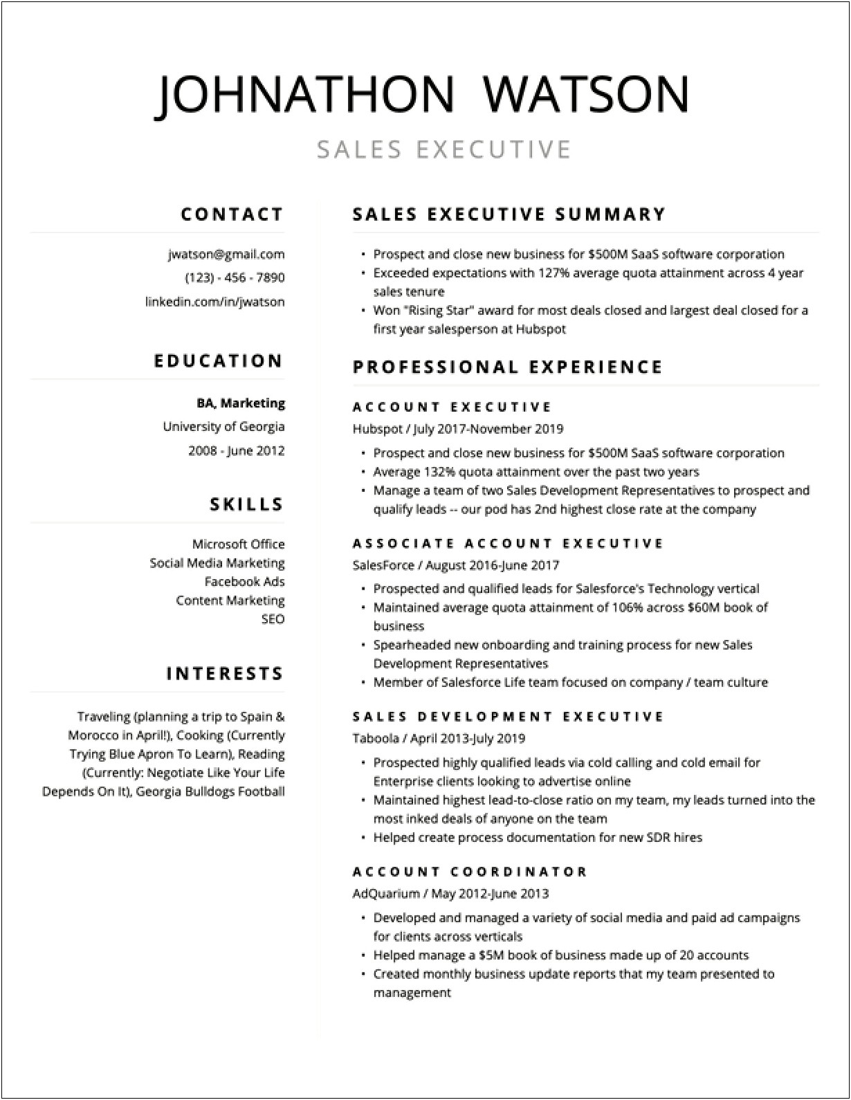 Resume Sample For Fresh Graduate Download