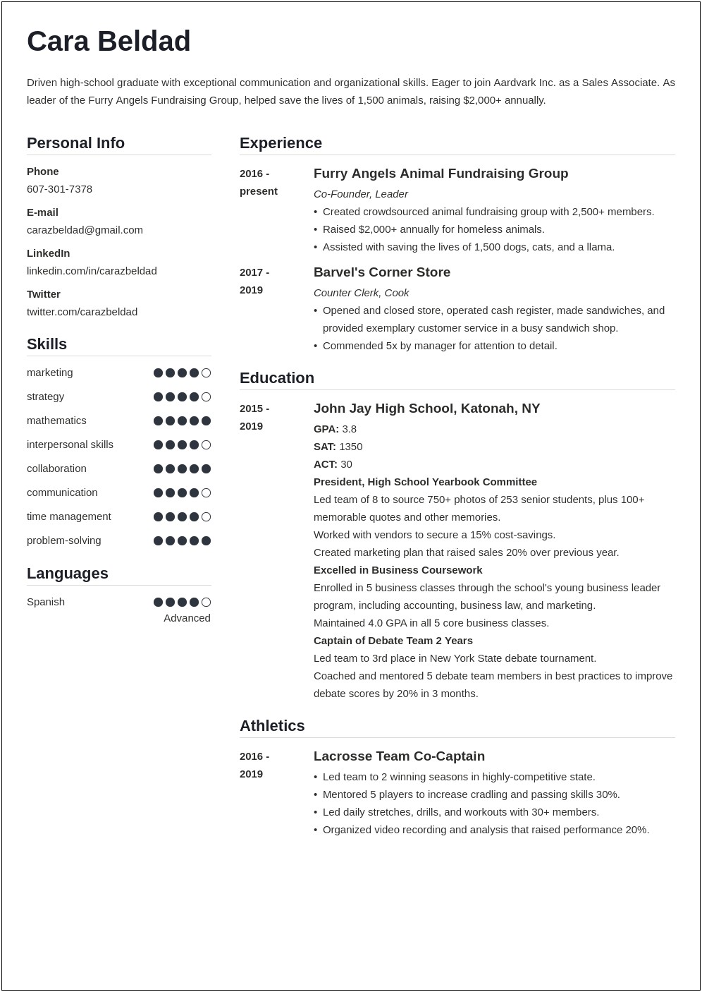 Resume Sample Philippines High School Graduate Resume Resume 