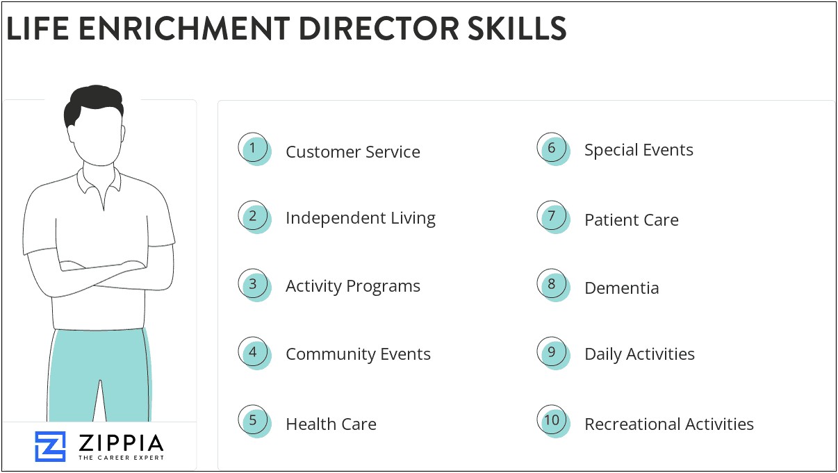 Resume Samples For Life Enrichment Director