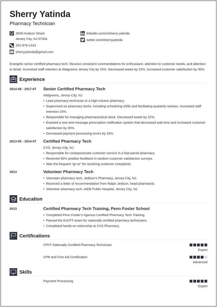 Resume Samples For Service Technician 2017