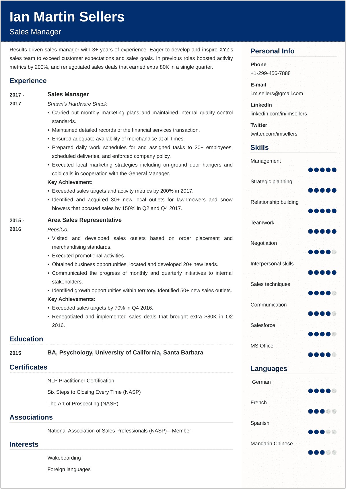 Resume Samples For Sow Professional Vendor Interatcion