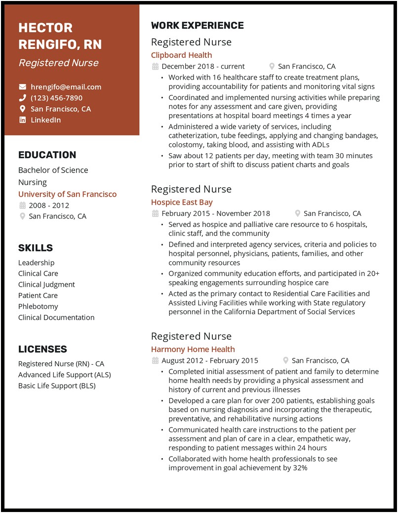 Resume Skills And Resume And Nursing