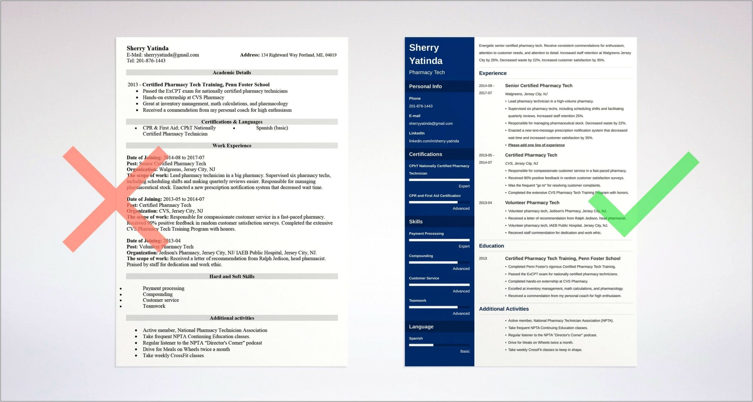 Resume Skills List For Pharmacy Technician