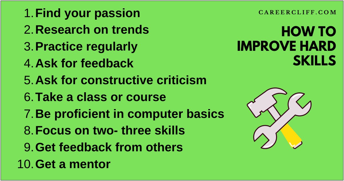 Resume Skills Suggestions Soft Vs Hard Skills