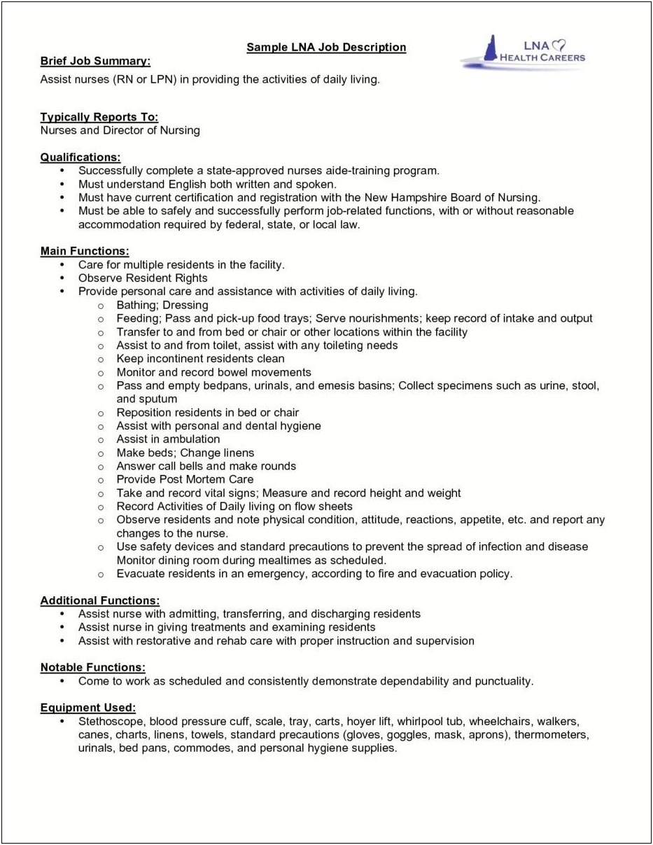 Resume Summary Examples For Medical Assistant