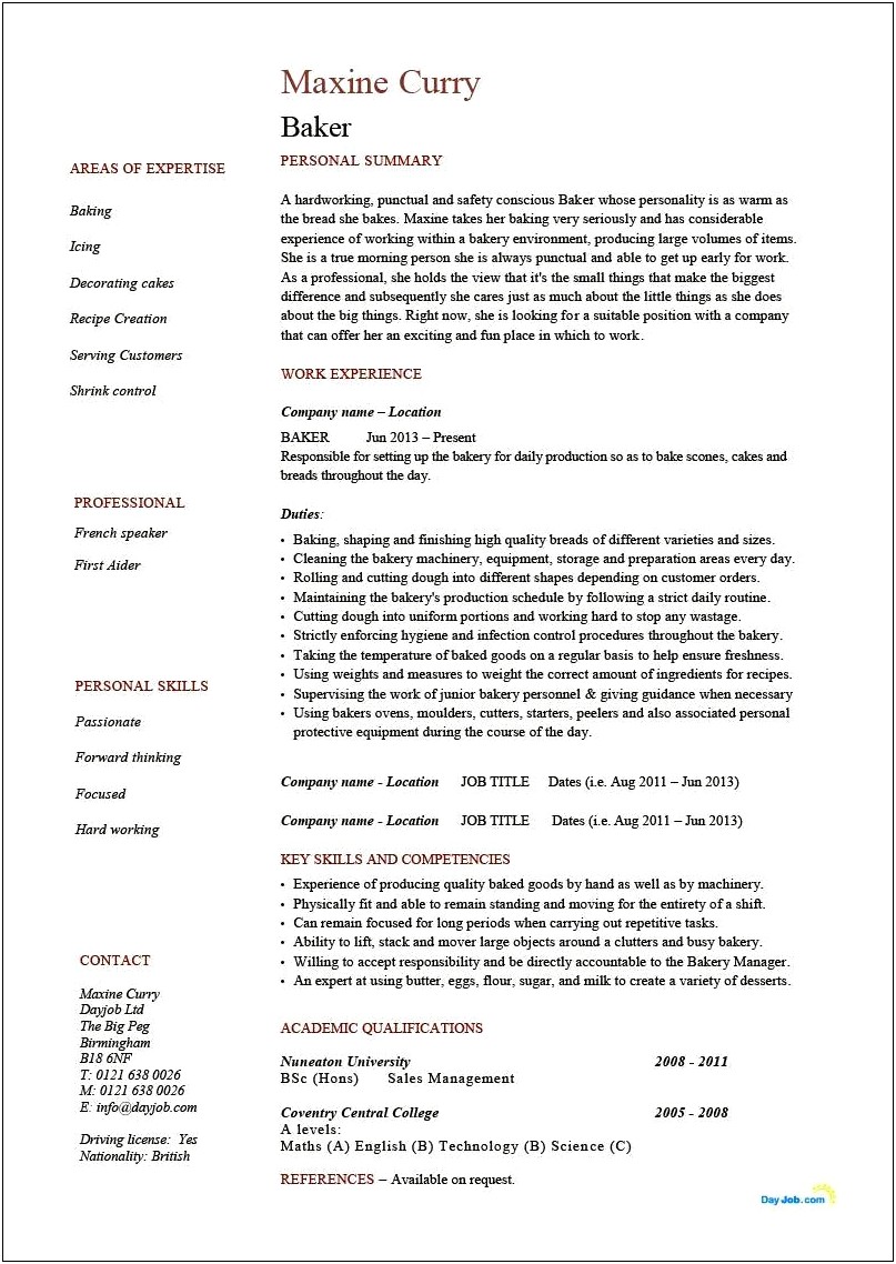 Resume Summary Examples For No Experience